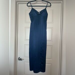 Elegant Blue Women's Dress